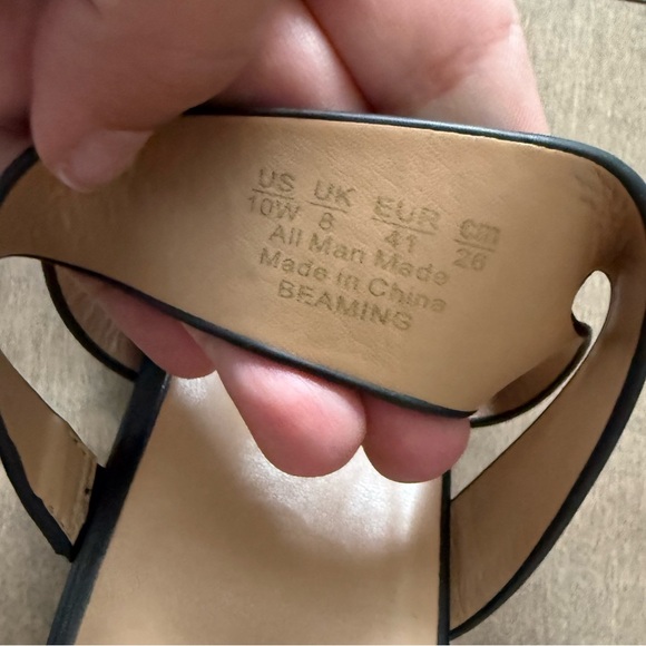 Naturalizer Beaming Black Women's Heeled Slip on Sandals- size 10 Wide - Picture 6 of 10